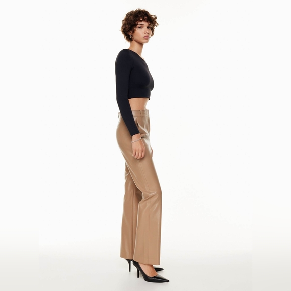 Babaton Vegan Leather Pants - Picture 4 of 5